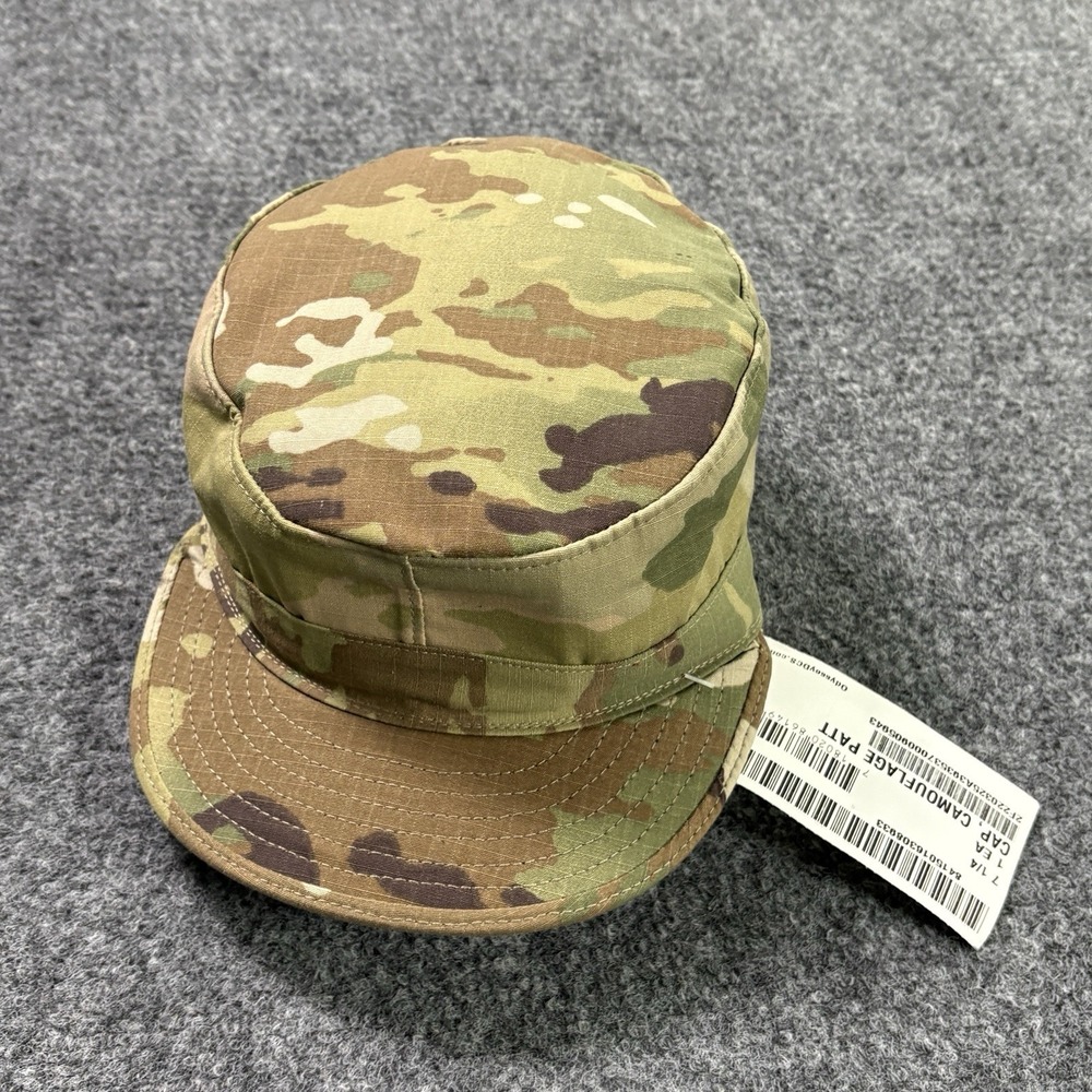 US Military OPC Patrol Cap Camo Hat Size 7 1/4 Green Cadet Army NEW